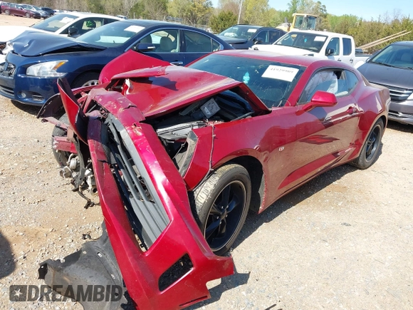 2017 Chevrolet Camaro 1LT with VIN 1G1FB1RX5H0140804, listed as a IAAI auction lot 41929989 with 1 mi miles. Bid and sale history available at carsss.com. Image 2.