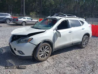 2015 Nissan Rogue SL with VIN 5N1AT2MT1FC755320, listed as a IAAI auction lot 41796523 with 1 mi miles. Bid and sale history available at carsss.com. Image 2.