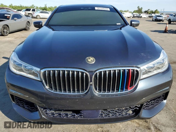 2016 BMW 7 Series 750i with VIN WBA7F0C57GGL99332, listed as a Copart auction lot 56144533 with 95,626 mi miles. Bid and sale history available at carsss.com. Image 5.
