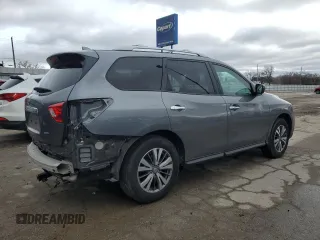 2020 Nissan Pathfinder S with VIN 5N1DR2AM8LC645000, listed as a Copart auction lot 50886815 with 61,605 mi miles and Salvage Title. Bid and sale history available at carsss.com. Image 3.