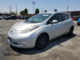 2016 Nissan LEAF S with VIN 1N4AZ0CP1GC304214, listed as a Copart auction lot 61026085 with 95,224 mi miles and Salvage title. Bid and sale history available at DreamBid. Image 1.