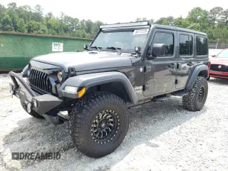2018 Jeep Wrangler Unlimited Sport с VIN 1C4HJXDG1JW225039, выставлен на аукционе Copart как лот 58772725 с пробегом 80 839 миль миль и Списание • Salvage title. История ставок и продаж доступна на DreamBid. Изображение 1.
