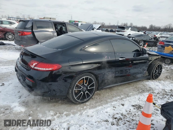 2018 Mercedes-Benz C 43 AMG with VIN WDDWJ6EB2JF658850, listed as a Copart auction lot 45236975 with 106,784 mi miles and Salvage Title. Bid and sale history available at DreamBid. Image 3.