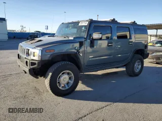 2005 Hummer H2 SUV with VIN 5GRGN23U55H102959, listed as a Copart auction lot 85617144 with 165,513 mi miles and Clean Title. Bid and sale history available at carsss.com. Image 1.