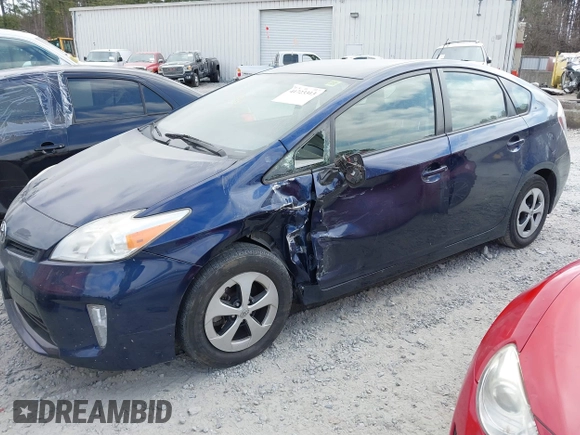 2013 Toyota Prius One with VIN JTDKN3DU8D1717206, listed as a IAAI auction lot 41723313 with 124,111 mi miles. Bid and sale history available at carsss.com. Image 17.