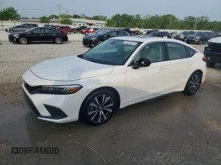 2024 Honda Civic EX-L z VIN 19XFL1H70RE005891, wystawiony jako Copart lot #54015415 z przebiegiem 11 735 mil mil oraz Szkoda całkowita • Salvage title. Historia ofert i sprzedaży dostępna na DreamBid. Obrazek 1.