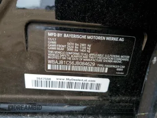 2018 BMW 5 Series 530e xDrive with VIN WBAJB1C56JB084629, listed as a Copart auction lot 67956564 with 83,302 mi miles and Non Repairable. Bid and sale history available at carsss.com. Image 12.