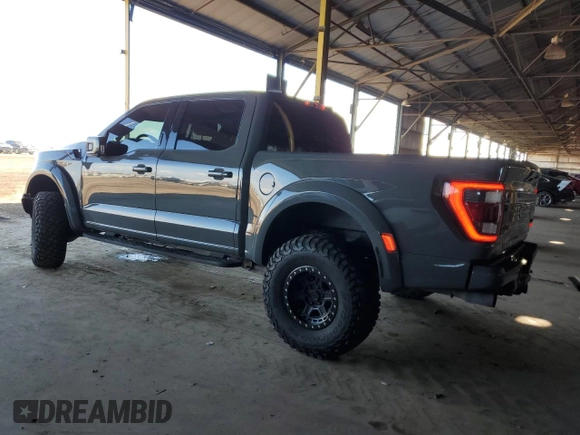 2021 Ford F-150 Raptor with VIN 1FTFW1RG2MFC58232, listed as a Copart auction lot 42979795 with 56,832 mi miles and Salvage Title. Bid and sale history available at carsss.com. Image 2.