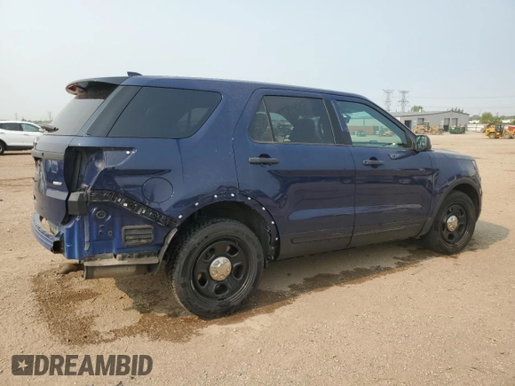2017 Ford Police Interceptor Utility with VIN 1FM5K8AR0HGC57380, listed as a Copart auction lot 58965075 with 106,682 mi miles and Salvage title. Bid and sale history available at DreamBid. Image 3.