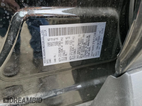 2025 Nissan Rogue SV with VIN 5N1BT3BA4SC797728, listed as a Copart auction lot 53833725 with 17,449 mi miles and Clean Title. Bid and sale history available at DreamBid. Image 13.