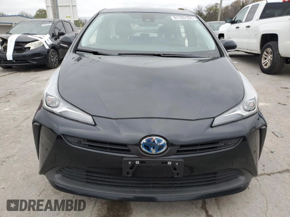 2022 Toyota Prius L Eco with VIN JTDKAMFU5N3180976, listed as a Copart auction lot 52612005 with 48,195 mi miles and Salvage title. Bid and sale history available at DreamBid. Image 5.