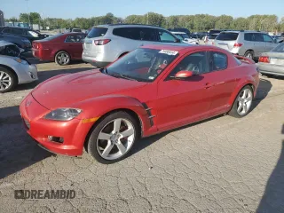 2004 Mazda RX-8 with VIN JM1FE173240134256, listed as a Copart auction lot 74485554 with 126,992 mi miles and Clean Title. Bid and sale history available at carsss.com. Image 1.