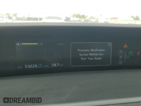 2016 Toyota Prius Four with VIN JTDKARFU9G3506598, listed as a Copart auction lot 50610845 with 53,025 mi miles and Salvage Title. Bid and sale history available at carsss.com. Image 9.