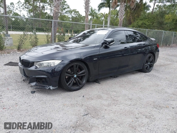 2015 BMW 4 Series 435i with VIN WBA4B1C5XFD955119, listed as a IAAI auction lot 41349918 with 181,937 mi miles and . Bid and sale history available at carsss.com. Image 18.