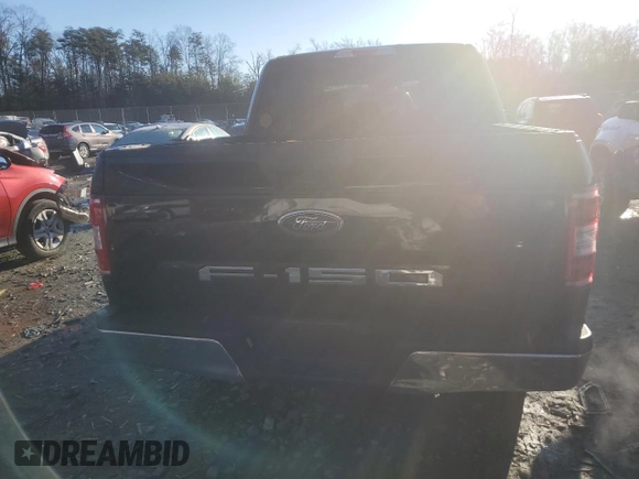 2018 Ford F-150 XL with VIN 1FTEW1C58JFC55219, listed as a Copart auction lot 84671284 with 106,179 mi miles and Salvage Title. Bid and sale history available at carsss.com. Image 6.