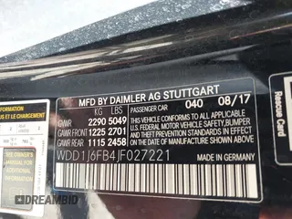 2018 Mercedes-Benz E-Class E 400 with VIN WDD1J6FB4JF027221, listed as a IAAI auction lot 41493345 with 74,668 mi miles. Bid and sale history available at carsss.com. Image 9.