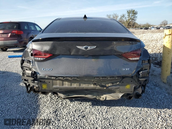 2018 Genesis G80 Sport with VIN KMHGN4JB0JU256636, listed as a Copart auction lot 44049345 with Not Provided miles and Clean Title. Bid and sale history available at DreamBid. Image 6.