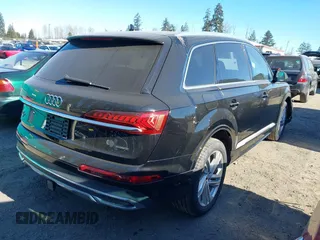 2021 Audi Q7 Premium with VIN WA1AJAF78MD033364, listed as a IAAI auction lot 41549965 with 25,728 mi miles. Bid and sale history available at carsss.com. Image 4.