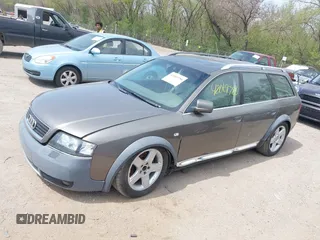 2004 Audi allroad A6 V8 with VIN WA1YD64B94N091052, listed as a IAAI auction lot 42069786 with 214,042 mi miles and . Bid and sale history available at DreamBid. Image 2.