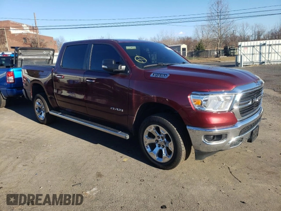 2019 Ram 1500 Big Horn/Lone Star with VIN 1C6SRFFT6KN738398, listed as a Copart auction lot 82381664 with 89,937 mi miles and Salvage Title. Bid and sale history available at carsss.com. Image 4.
