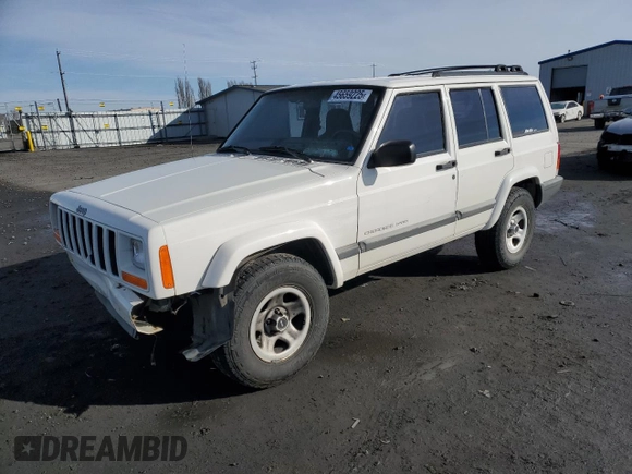 2001 Jeep Cherokee Sport with VIN 1J4FT48S01L622526, listed as a Copart auction lot 45659225 with 171,488 mi miles and Salvage Title. Bid and sale history available at carsss.com. Image 1.