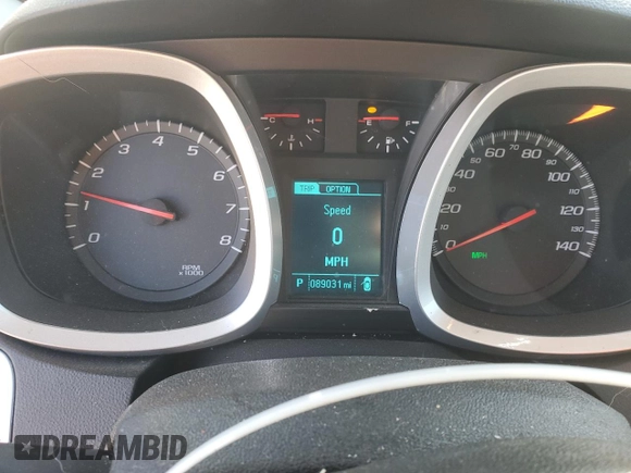 2015 Chevrolet Equinox LT with VIN 2GNALCEKXF6165309, listed as a Copart auction lot 80972144 with 89,031 mi miles and Salvage Title. Bid and sale history available at carsss.com. Image 9.