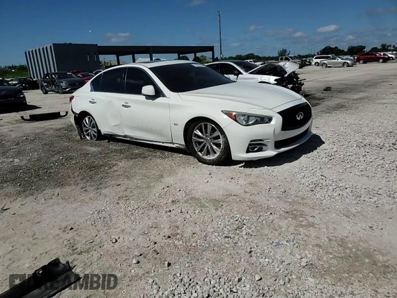 2017 Infiniti Q50 Premium z VIN JN1EV7AP5HM737908, wystawiony jako Copart lot #57037925 z przebiegiem 68 606 mil mil oraz Szkoda całkowita • Salvage title. Historia ofert i sprzedaży dostępna na DreamBid. Obrazek 13.