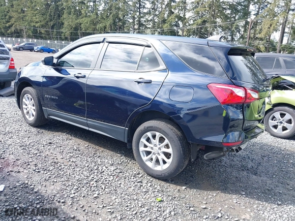 2020 Chevrolet Equinox LS with VIN 3GNAXSEV9LS649784, listed as a IAAI auction lot 41977188 with 57,982 mi miles. Bid and sale history available at carsss.com. Image 3.
