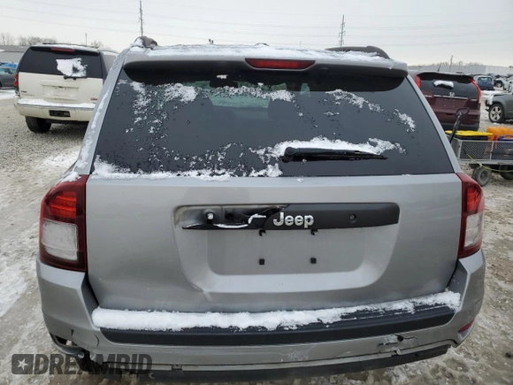 2017 Jeep Compass Sport with VIN 1C4NJCBB8HD133046, listed as a Copart auction lot 46084055 with 67,168 mi miles and Salvage Title. Bid and sale history available at carsss.com. Image 6.
