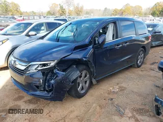 2019 Honda Odyssey EX-L with VIN 5FNRL6H72KB090503, listed as a IAAI auction lot 40958508 with 101,597 mi miles. Bid and sale history available at carsss.com. Image 20.