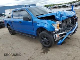 2020 Ford F-150 XL with VIN 1FTEW1E4XLFB00873, listed as a Copart auction lot 58378645 with 109,721 mi miles and Salvage title. Bid and sale history available at DreamBid. Image 4.