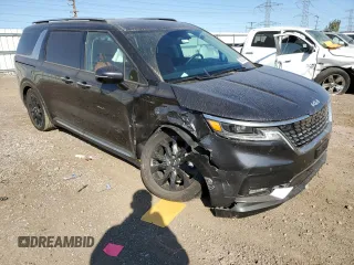 2024 Kia Carnival SX with VIN KNDNE5H30R6387730, listed as a Copart auction lot 73613934 with 11,590 mi miles and Salvage Title. Bid and sale history available at carsss.com. Image 4.