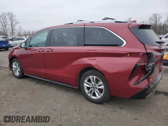 2022 Toyota Sienna Limited with VIN 5TDZSKFC8NS054715, listed as a Copart auction lot 43594725 with 24,628 mi miles and Salvage Title. Bid and sale history available at carsss.com. Image 2.