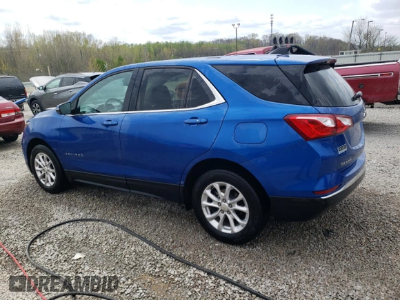 2019 Chevrolet Equinox LT with VIN 3GNAXKEV1KS521408, listed as a Copart auction lot 52969055 with 56,978 mi miles and Salvage Title. Bid and sale history available at DreamBid. Image 2.