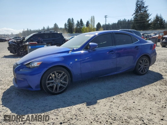 2016 Lexus IS 200t with VIN JTHBA1D22G5013724, listed as a Copart auction lot 52256665 with 104,892 mi miles and Salvage title. Bid and sale history available at DreamBid. Image 1.