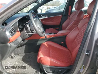 2022 Genesis G70 3.3T z VIN KMTG54TE3NU083567, wystawiony jako Copart lot #77187143 z przebiegiem 21 343 mil mil oraz Czysty tytuł • Clean title. Historia ofert i sprzedaży dostępna na DreamBid. Obrazek 7.