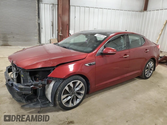 2015 Kia Optima SX Turbo with VIN 5XXGR4A64FG408491, listed as a Copart auction lot 50686705 with 113,235 mi miles and Clean Title. Bid and sale history available at carsss.com. Image 1.
