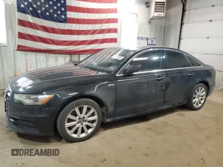 2015 Audi A6 Premium Plus with VIN WAUFGAFC5FN013221, listed as a Copart auction lot 48854395 with 155,728 mi miles and Salvage title. Bid and sale history available at DreamBid. Image 1.