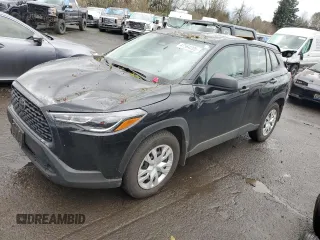 2023 Toyota Corolla Cross L with VIN 7MUAAABG0PV077949, listed as a Copart auction lot 47564205 with 21,342 mi miles and Salvage title. Bid and sale history available at DreamBid. Image 1.