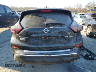 2021 Nissan Murano SL with VIN 5N1AZ2CS4MC125036, listed as a Copart auction lot 82931584 with 39,907 mi miles and Salvage Title. Bid and sale history available at DreamBid. Image 6.