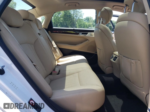 2018 Genesis G80 3.8L z VIN KMHGN4JE5JU268761, wystawiony jako Copart lot #61796625 z przebiegiem 46 868 mil mil oraz Szkoda całkowita • Salvage title. Historia ofert i sprzedaży dostępna na DreamBid. Obrazek 10.