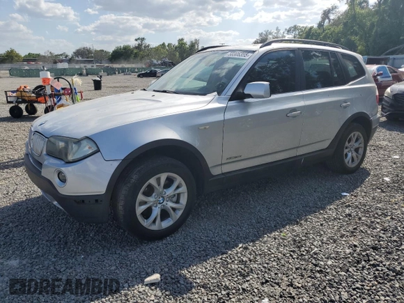 2009 BMW X3 xDrive30i with VIN WBXPC93459WJ27056, listed as a Copart auction lot 50306355 with 147,465 mi miles and Clean Title. Bid and sale history available at carsss.com. Image 1.