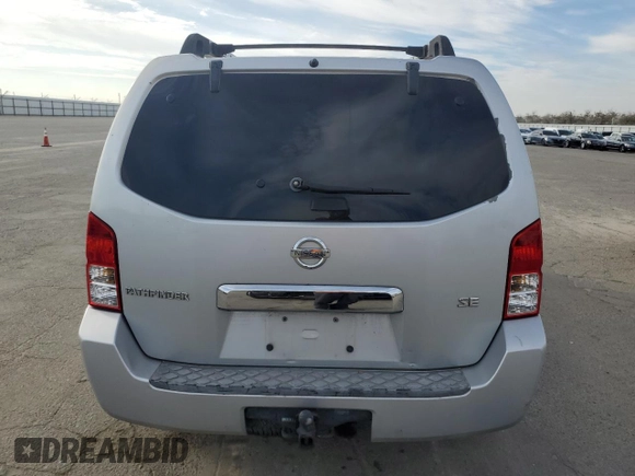 2007 Nissan Pathfinder SE with VIN 5N1AR18W27C610933, listed as a Copart auction lot 46548185 with 195,232 mi miles and Salvage Title. Bid and sale history available at carsss.com. Image 6.