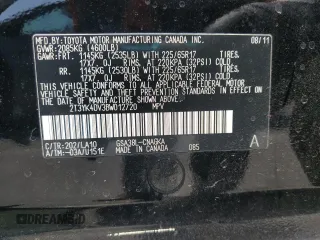 2011 Toyota RAV4 Limited z VIN 2T3YK4DV3BW012720, wystawiony jako Copart lot #62555195 z przebiegiem 160 342 mil mil oraz Czysty tytuł • Clean title. Historia ofert i sprzedaży dostępna na DreamBid. Obrazek 13.