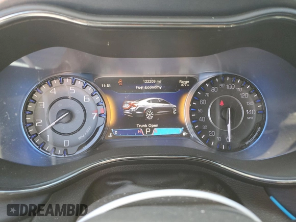 2015 Chrysler 200 S with VIN 1C3CCCBG0FN718258, listed as a Copart auction lot 48431805 with 122,209 mi miles and Salvage Title. Bid and sale history available at DreamBid. Image 9.