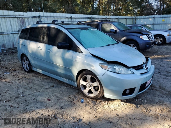 2006 Mazda 5 Sport with VIN JM1CR293460105029, listed as a Copart auction lot 80968234 with Not Provided miles and Salvage Title. Bid and sale history available at DreamBid. Image 4.