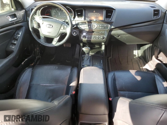 2014 Kia Cadenza Premium with VIN KNALN4D79E5131335, listed as a Copart auction lot 44814715 with 121,479 mi miles and Salvage Title. Bid and sale history available at carsss.com. Image 8.