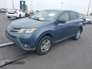 2013 Toyota RAV4 LE with VIN JTMZFREV9DD019756, listed as a IAAI auction lot 41708194 with 126,689 mi miles and . Bid and sale history available at carsss.com. Image 2.