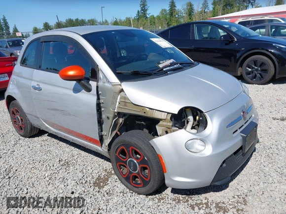 2014 FIAT 500e with VIN 3C3CFFGE2ET266747, listed as a IAAI auction lot 42394815 with 66,625 mi miles and . Bid and sale history available at DreamBid. Image 1.