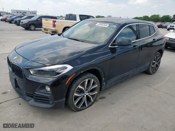 2018 BMW X2 sDrive28i with VIN WBXYJ3C39JEJ84109, listed as a Copart auction lot 53585265 with 123,495 mi miles and Clean Title. Bid and sale history available at carsss.com. Image 1.